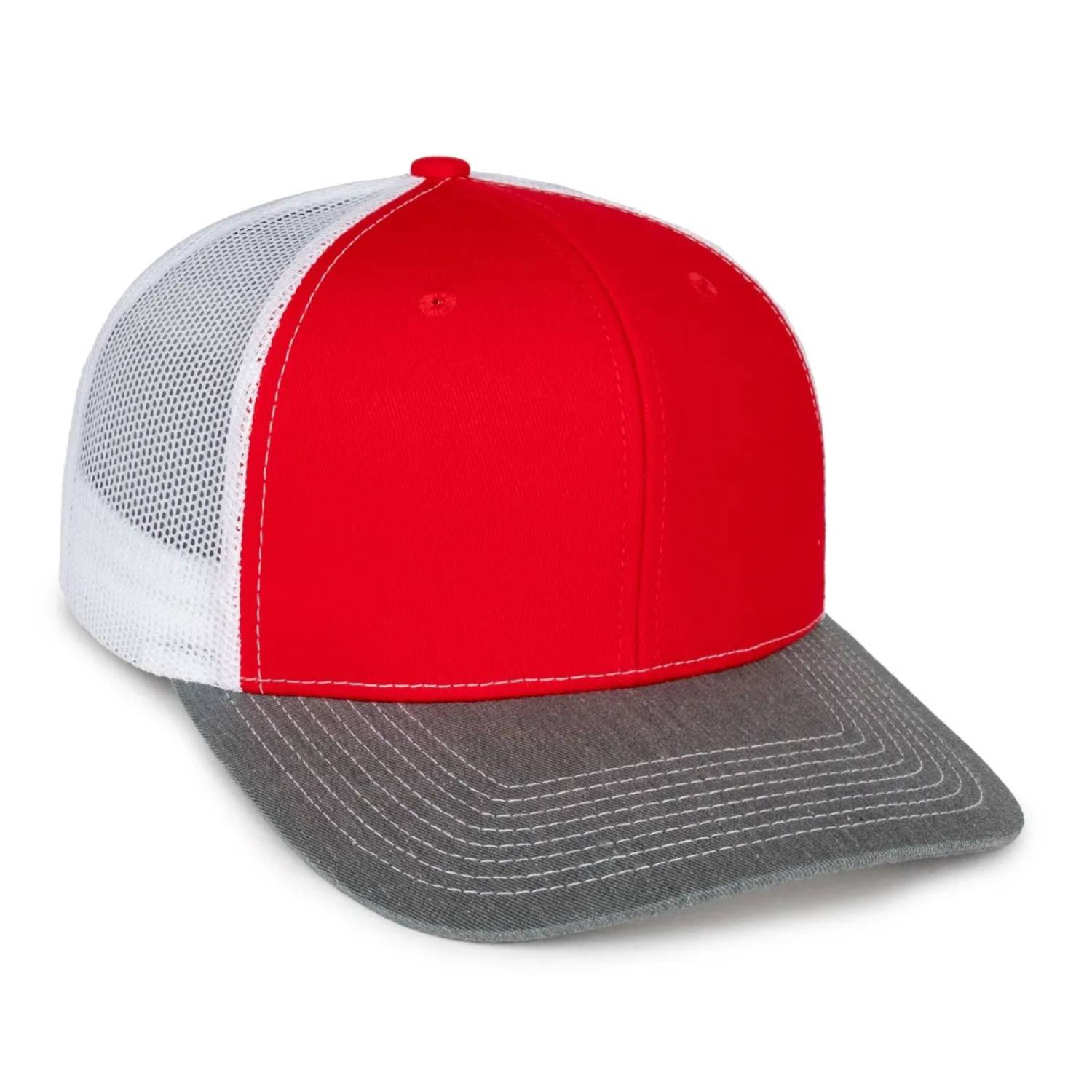 Outdoor Cap OC771 Premium Modern Trucker Cap – Pro Round Crown, Mesh Back, Structured Fit, Adjustable Snapback