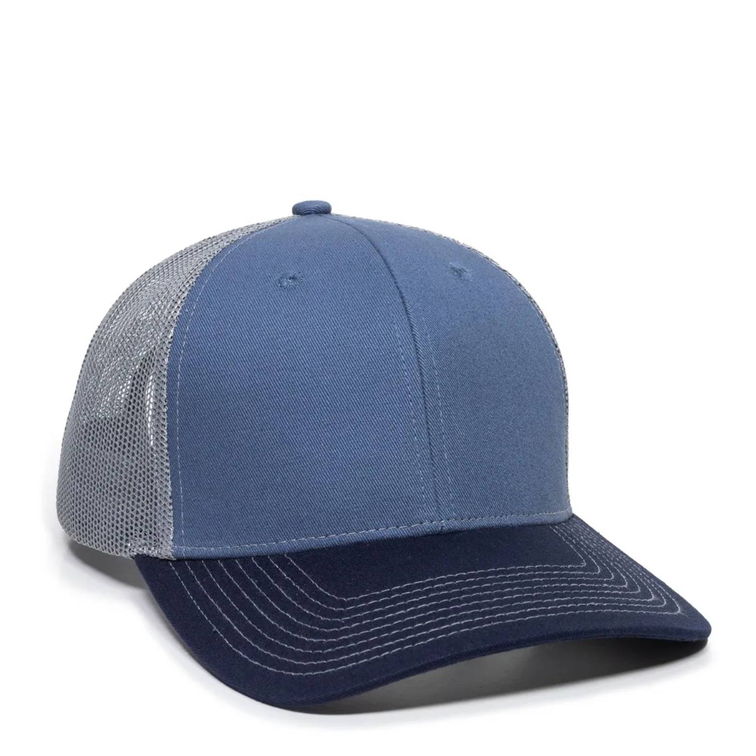 Outdoor Cap OC771 Premium Modern Trucker Cap – Pro Round Crown, Mesh Back, Structured Fit, Adjustable Snapback