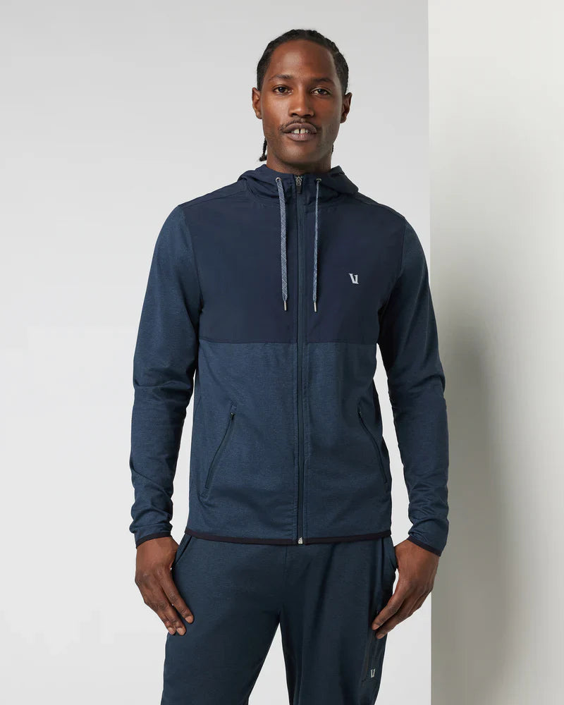 Vuori Sunday Element Jacket – Men’s Performance Stretch Hooded Jacket