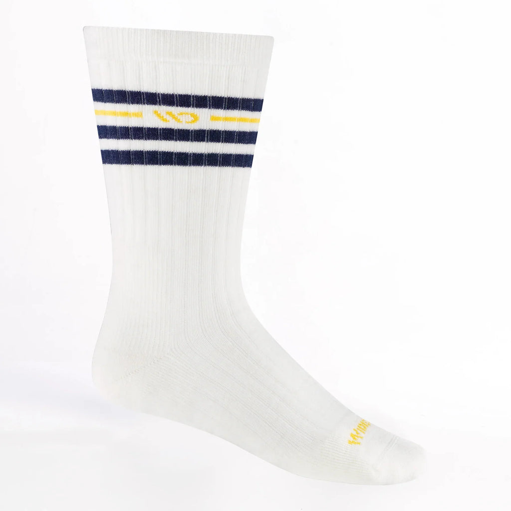Wide Open Vintage Stripe Midweight Crew Sock - Men's