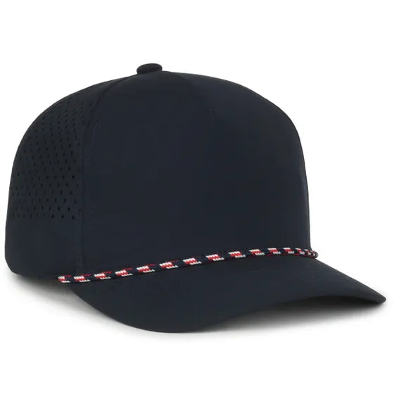 Outdoor Cap 551PF Performance Trucker Cap – High Crown Structured Hat with UPF 50+, Perforated Back Panels & Moisture-Wicking Sweatband