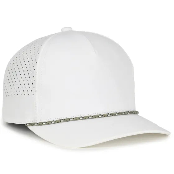 Outdoor Cap 551PF Performance Trucker Cap – High Crown Structured Hat with UPF 50+, Perforated Back Panels & Moisture-Wicking Sweatband
