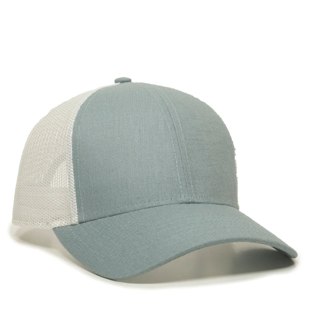 Outdoor Cap OC770 Premium Low Profile Trucker Cap – Pro Round Crown Structured Hat with Mesh Back Panels