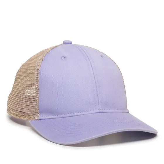 Outdoor Cap PNY100M Ladies’ Ponytail Mesh Back Hat – Structured Cotton Twill Front, Pre-Curved Visor & Adjustable Closure