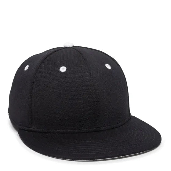 Outdoor Cap TGS1930X Pro Mid Crown Flat Bill Cap – Structured Polyester with Bamboo Charcoal, ProFlex Fit & Q3 Wicking Sweatband
