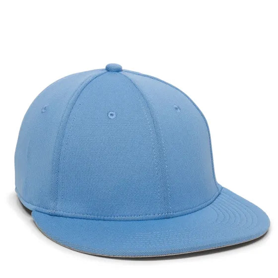Outdoor Cap TGS1930X Pro Mid Crown Flat Bill Cap – Structured Polyester with Bamboo Charcoal, ProFlex Fit & Q3 Wicking Sweatband