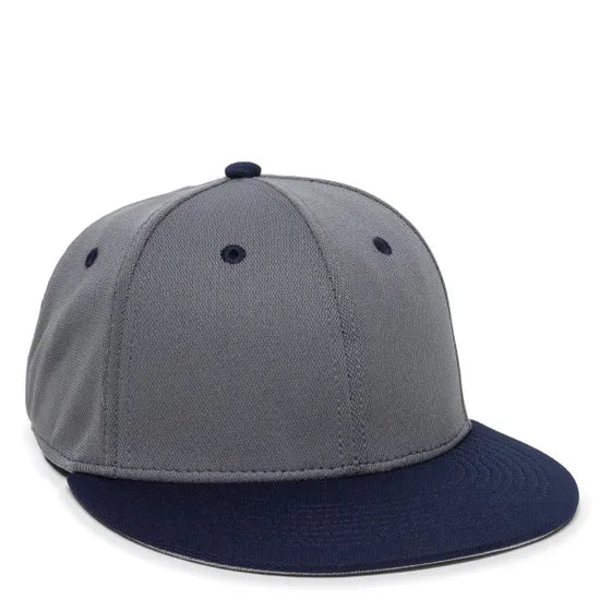 Outdoor Cap TGS1930X Pro Mid Crown Flat Bill Cap – Structured Polyester with Bamboo Charcoal, ProFlex Fit & Q3 Wicking Sweatband