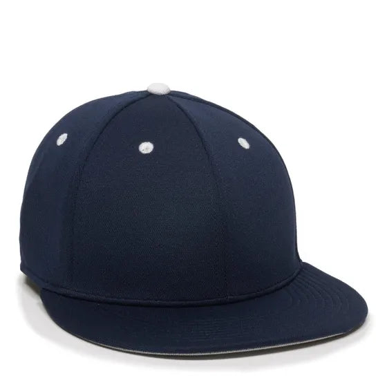 Outdoor Cap TGS1930X Pro Mid Crown Flat Bill Cap – Structured Polyester with Bamboo Charcoal, ProFlex Fit & Q3 Wicking Sweatband