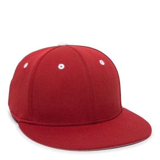 Outdoor Cap TGS1930X Pro Mid Crown Flat Bill Cap – Structured Polyester with Bamboo Charcoal, ProFlex Fit & Q3 Wicking Sweatband