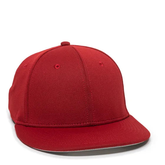 Outdoor Cap TGS1930X Pro Mid Crown Flat Bill Cap – Structured Polyester with Bamboo Charcoal, ProFlex Fit & Q3 Wicking Sweatband