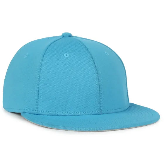 Outdoor Cap TGS1930X Pro Mid Crown Flat Bill Cap – Structured Polyester with Bamboo Charcoal, ProFlex Fit & Q3 Wicking Sweatband