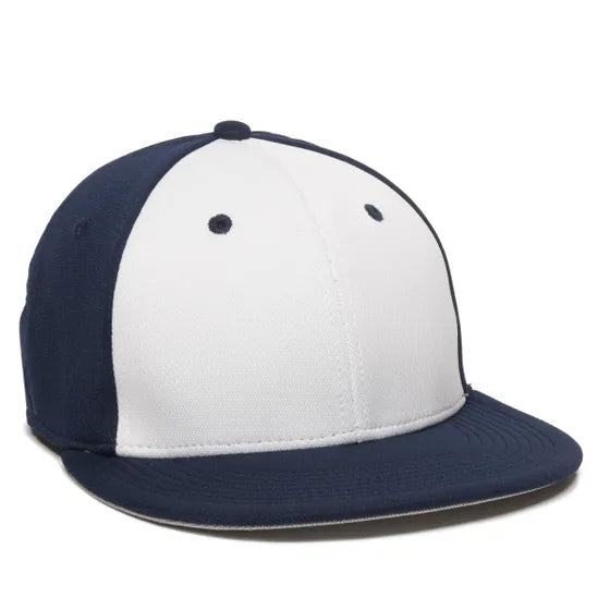 Outdoor Cap TGS1930X Pro Mid Crown Flat Bill Cap – Structured Polyester with Bamboo Charcoal, ProFlex Fit & Q3 Wicking Sweatband