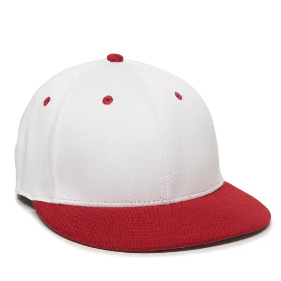Outdoor Cap TGS1930X Pro Mid Crown Flat Bill Cap – Structured Polyester with Bamboo Charcoal, ProFlex Fit & Q3 Wicking Sweatband
