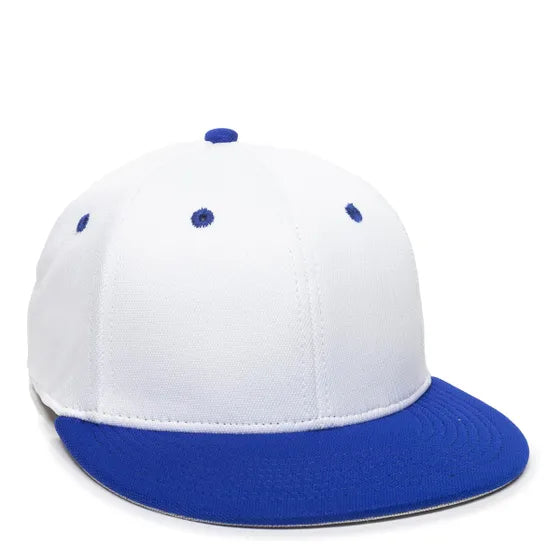 Outdoor Cap TGS1930X Pro Mid Crown Flat Bill Cap – Structured Polyester with Bamboo Charcoal, ProFlex Fit & Q3 Wicking Sweatband